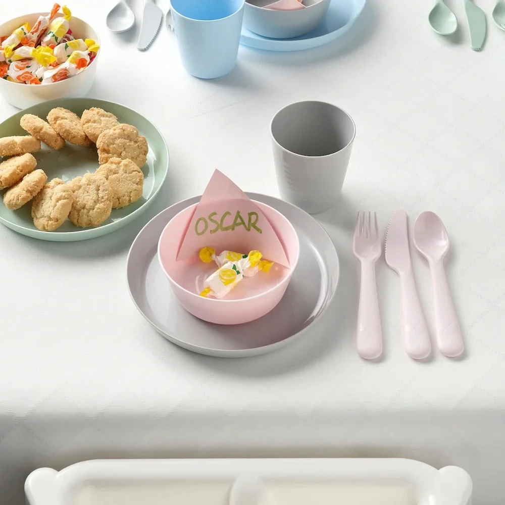 KALAS Plate, mixed colors, Set of 6